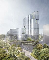 3. Preis beim Wettbewerb Neubau NRW.BANK Düsseldorf